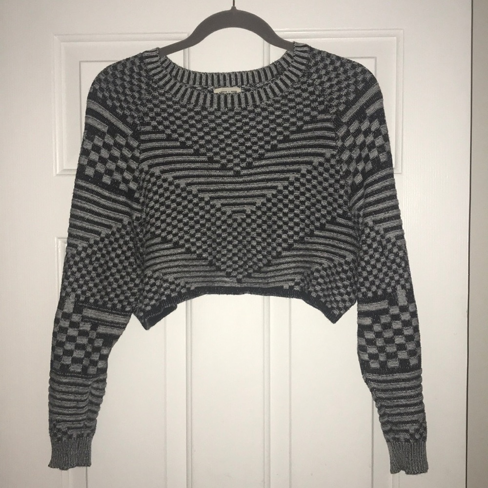 Silence + noise crop sweater